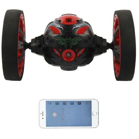 Drona iUni Bounce Car 333, 2.4GHz, Camera 2 MP, WiFi, Roti flexibile, Negru